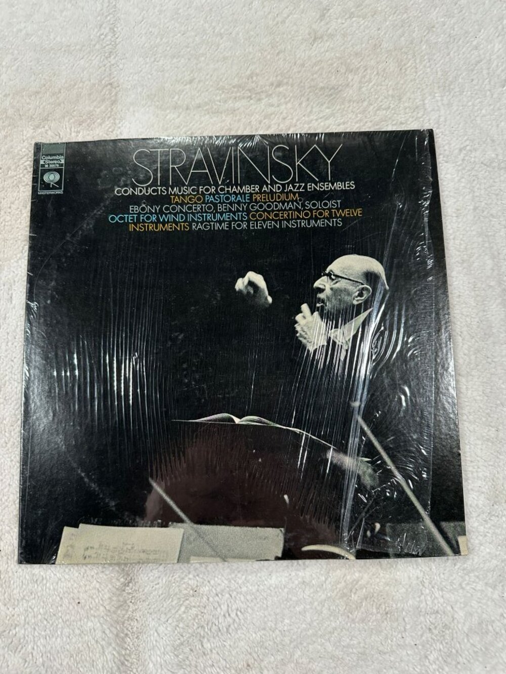 Stravinsky Conducts Chamber & Jazz Ensembles 1970 Vinyl LP Columbia Masterworks